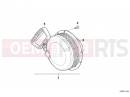 61121243473 - Battery cable (plus pole)
