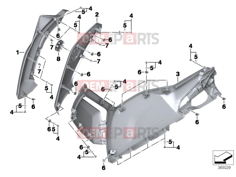 BMW Motorrad BMW 2013 C-Models C evolution (0C03) 46_1650 | Fairing, side section, front
