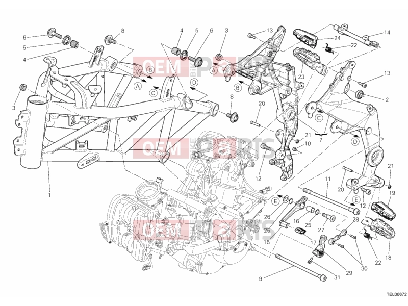 DUCATI 2014 Multistrada 1200 ABS FRAME » FRAME