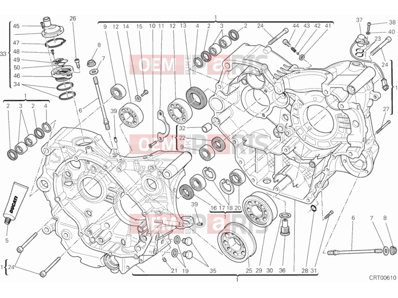 DUCATI 2014 Monster 659 ABS CRANKCASE » ENGINE CASE