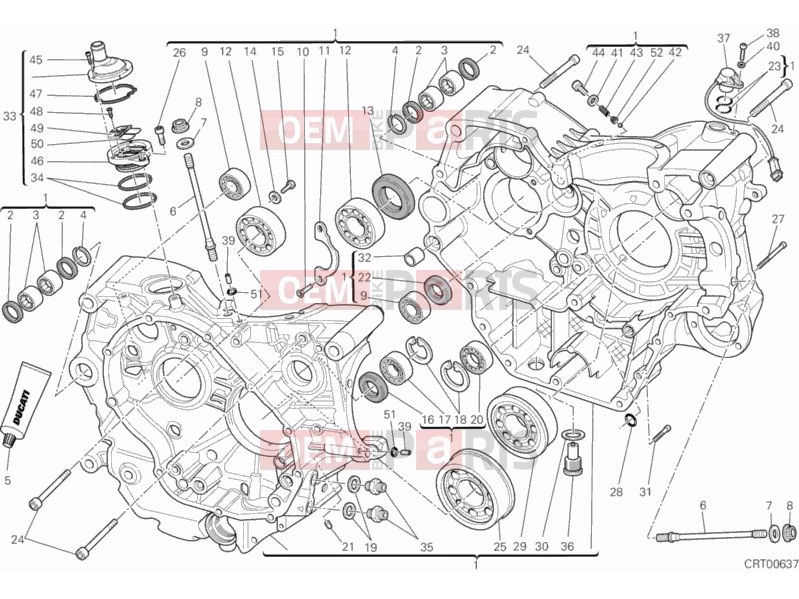 DUCATI 2014 Monster 795 ABS CRANKCASE » ENGINE CASE