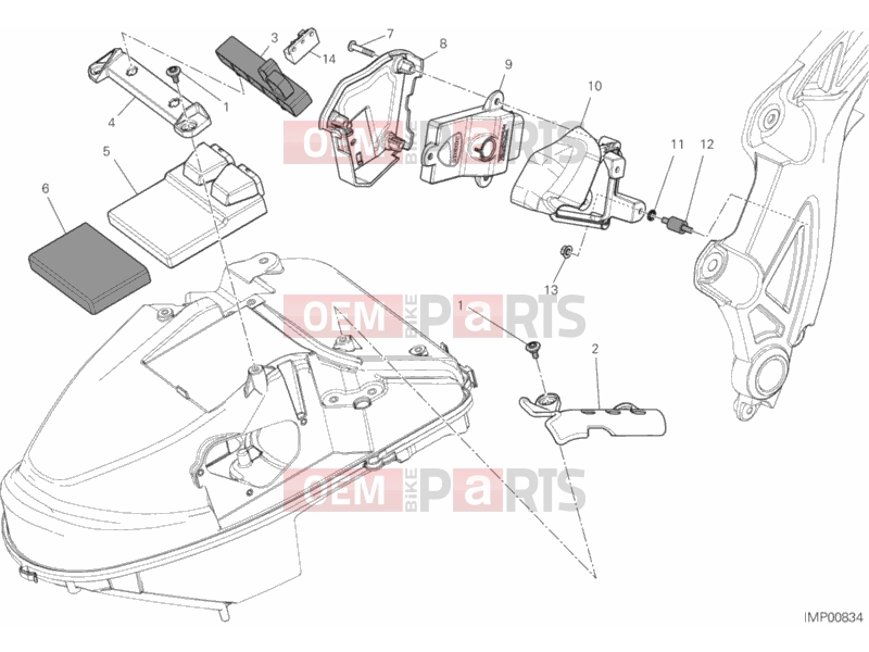 DUCATI 2014 Diavel STRADA ENGINE CONTROL UNIT » HANDLE BAR