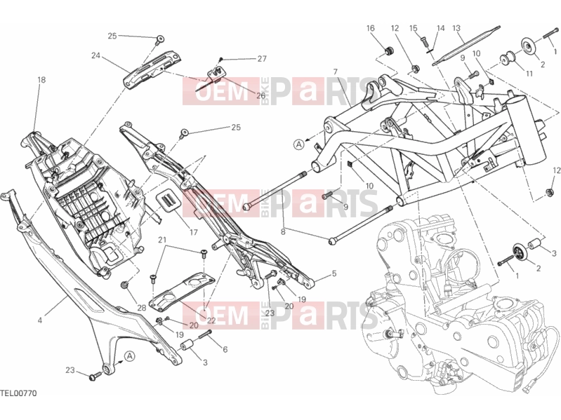 DUCATI 2014 HYPERMOTARD SP FRAME » FRAME