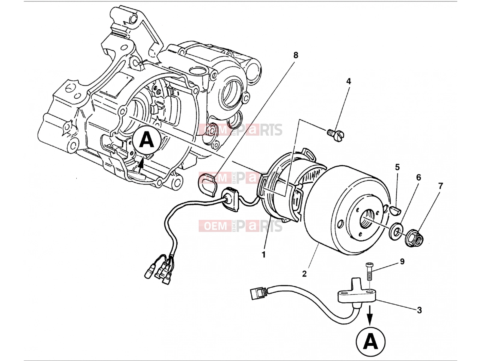 HUSQVARNA 2012 SMS-WRE 125 ENGINE ELECTRONICS