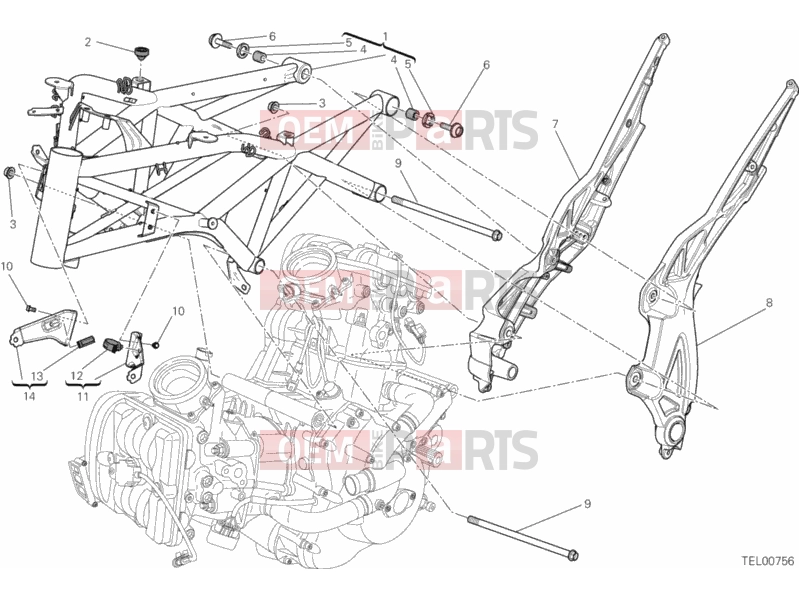DUCATI 2013 Diavel Carbon BRA FRAME » FRAME