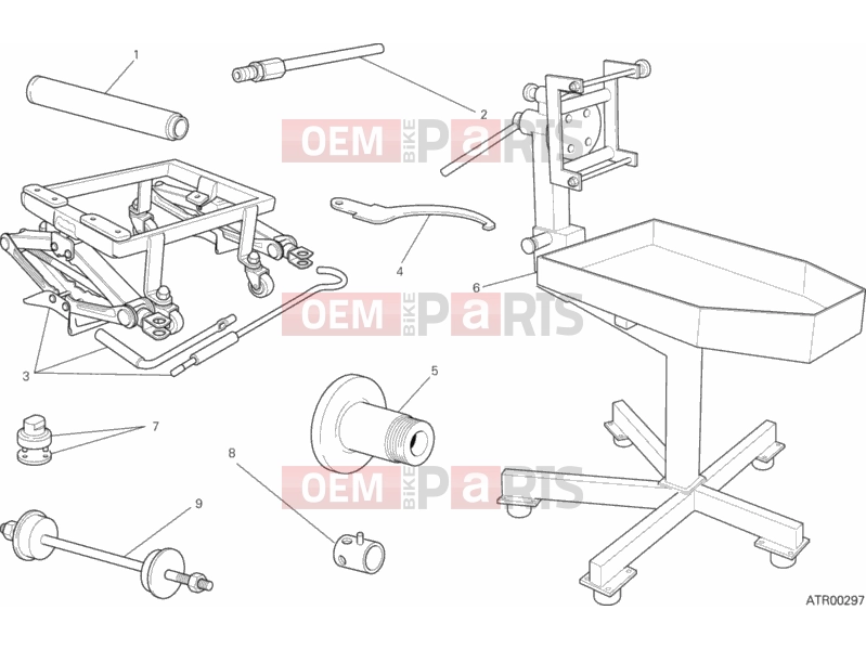 DUCATI 2013 HYPERMOTARD WORKSHOP SERVICE TOOLS (FRAME) » FRAME