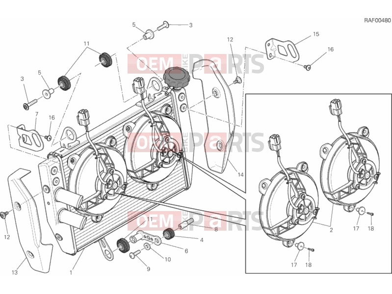 WATER COOLER » COOLING SYSTEM - Ducati HYPERSTRADA 2013