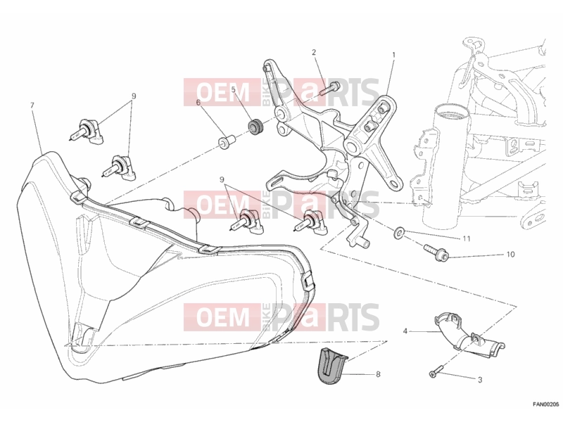 DUCATI 2012 Multistrada 1200 HEADLIGHT » LIGHTING SYSTEM