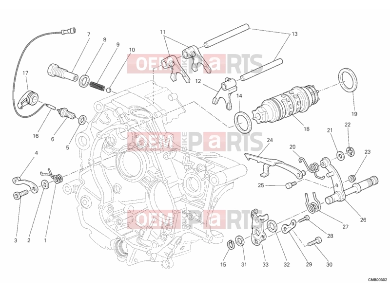 DUCATI 2012 Monster 659 SHIFT CAM - FORK » FRONT SUSPENSION