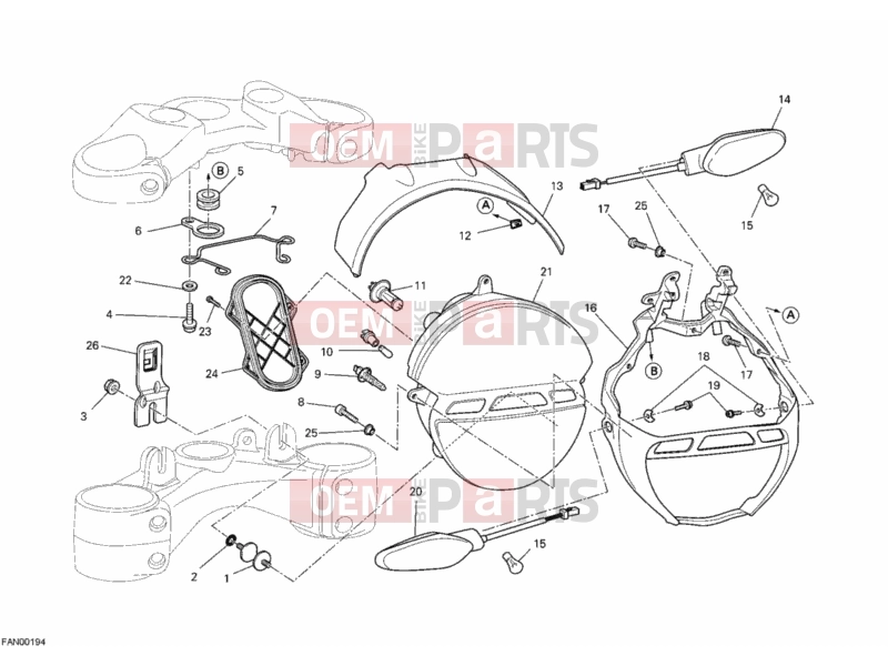 DUCATI 2012 Monster 696 HEADLIGHT » LIGHTING SYSTEM