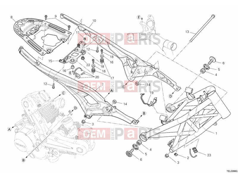 FRAME » FRAME - Ducati Monster 696 ABS 2012