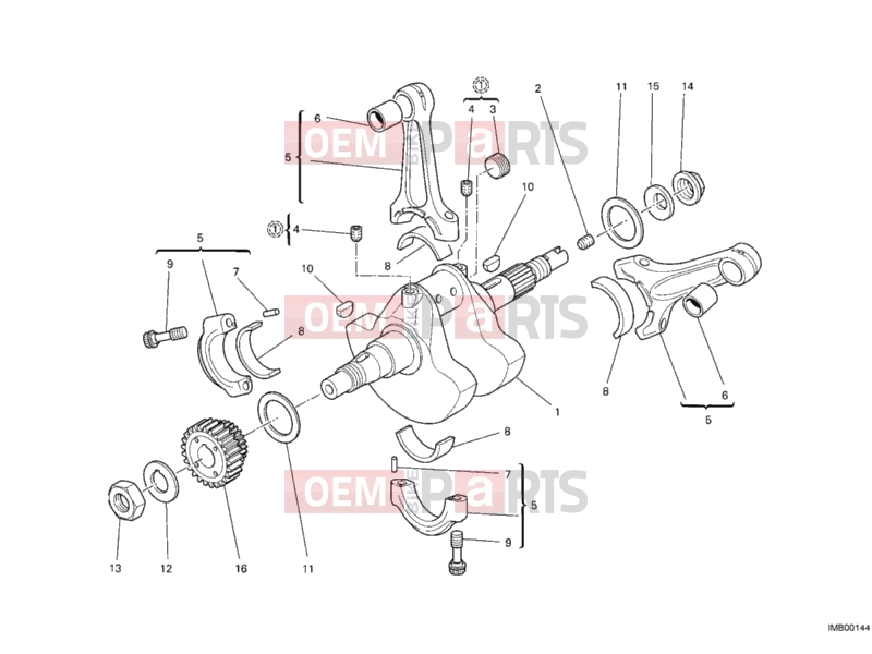 DUCATI 2012 Monster 696 ABS CRANKSHAFT » ENGINE CASE