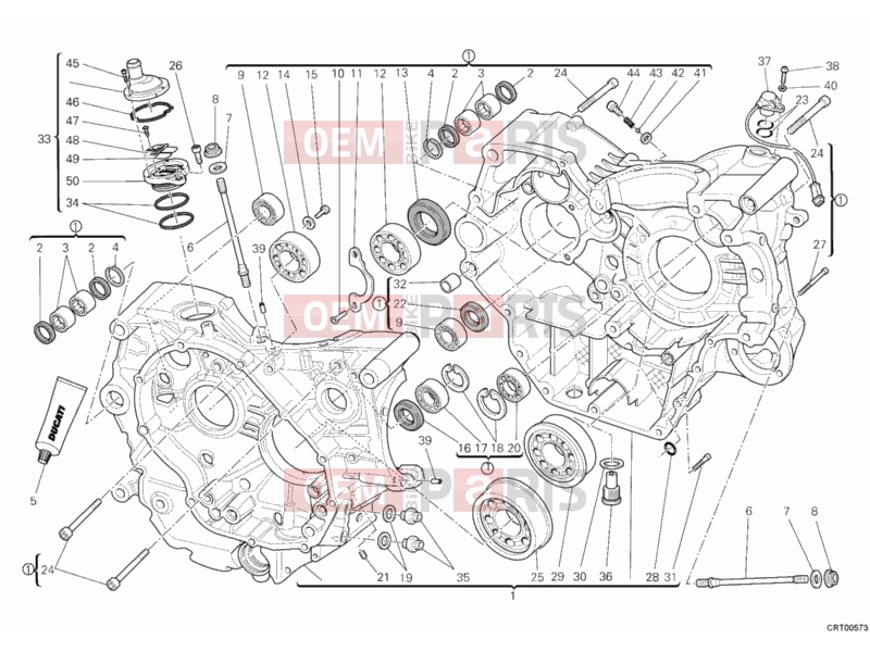 DUCATI 2012 Monster 796 ABS CRANKCASE » ENGINE CASE