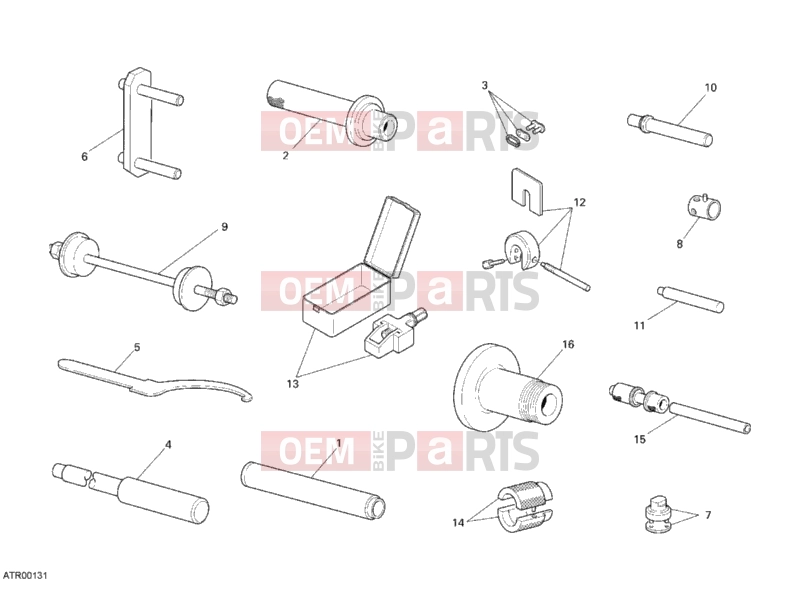 DUCATI 2012 Superbike 848 WORKSHOP SERVICE TOOLS, FRAME » FRAME