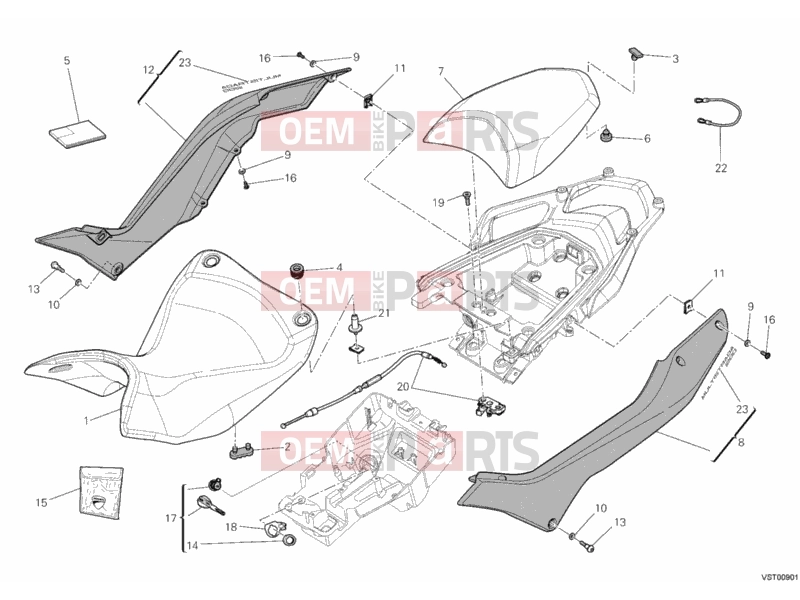 DUCATI 2011 Multistrada 1200 SEAT » TANK/SEAT