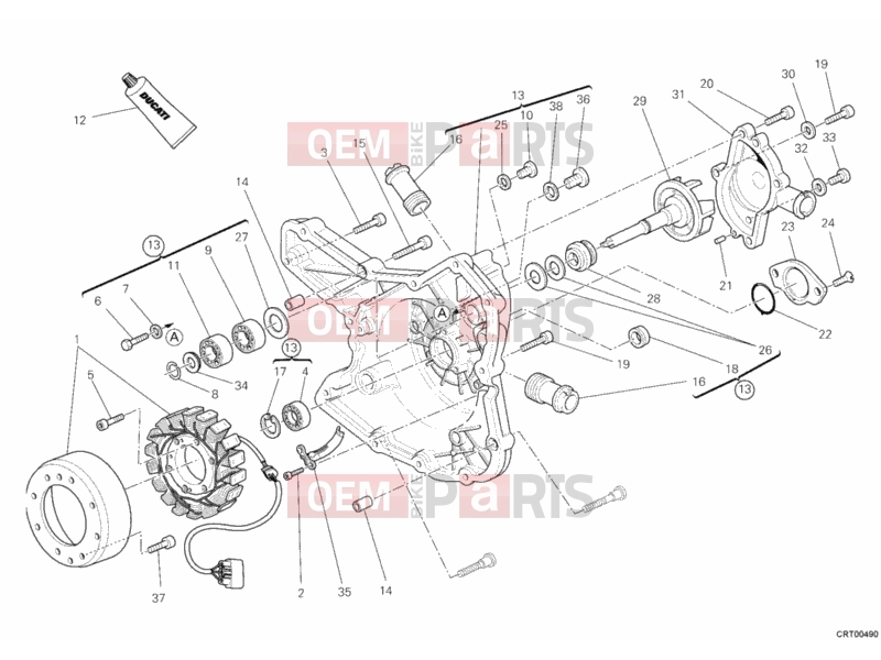 DUCATI 2011 Multistrada 1200 GENERATOR COVER » IGNITION SYSTEM