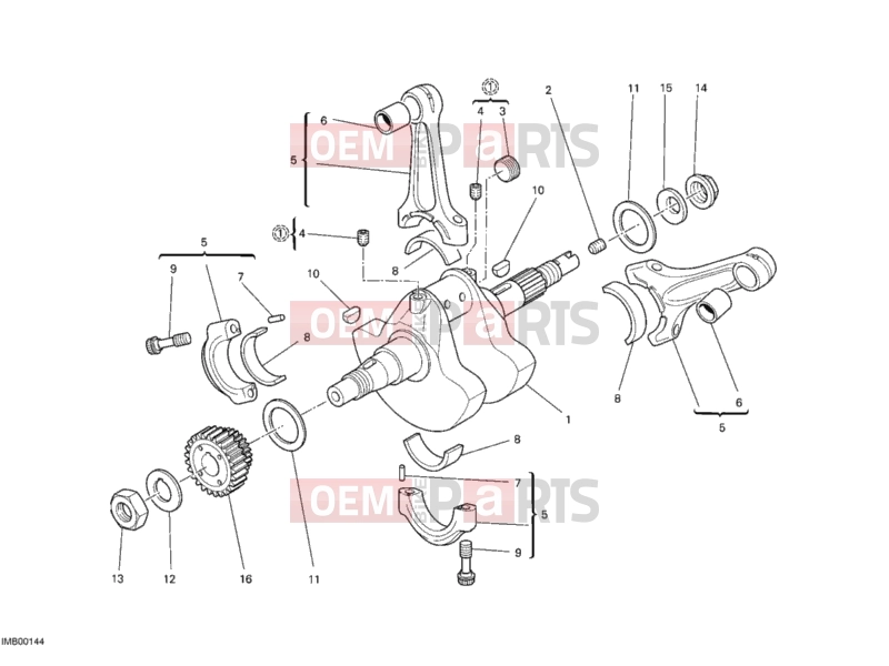 DUCATI 2011 Monster 696 CRANKSHAFT » ENGINE CASE