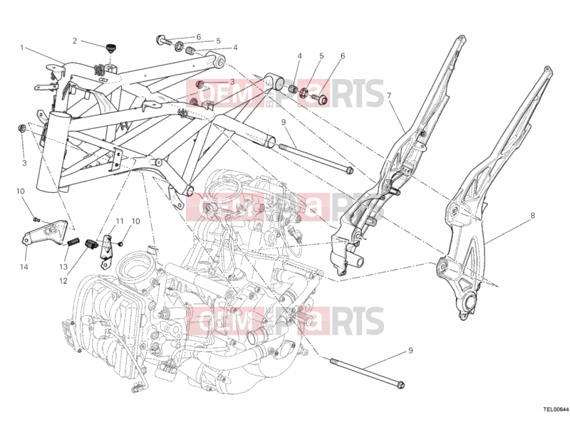DUCATI 2011 Diavel FRAME » FRAME