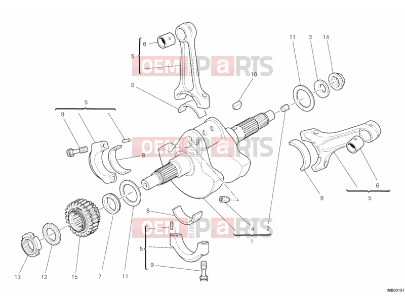 DUCATI 2011 Diavel CRANKSHAFT » ENGINE CASE