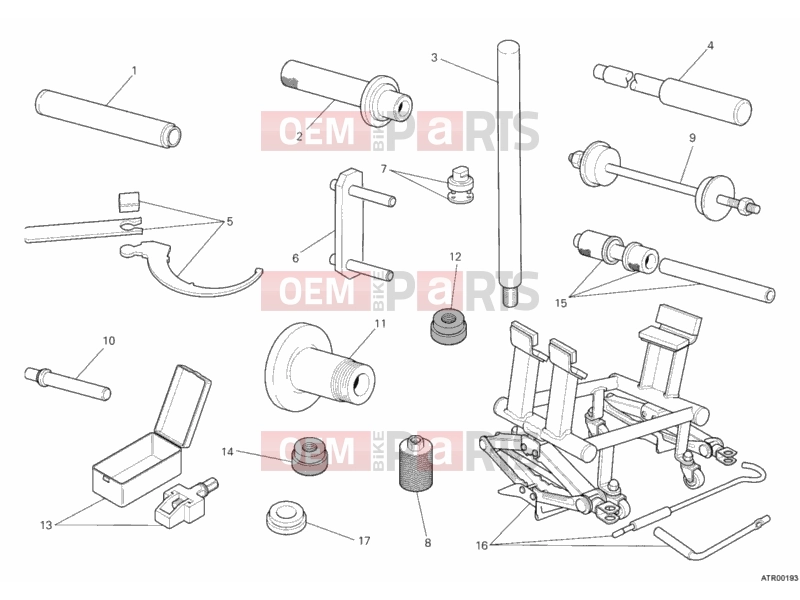 DUCATI 2011 Streetfighter S WORKSHOP SERVICE TOOLS, FRAME » FRAME