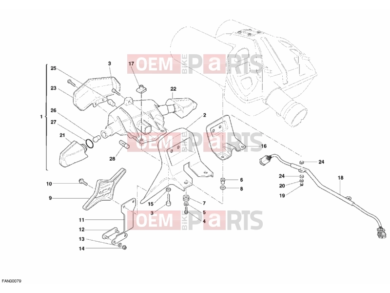 DUCATI 2010 Multistrada 1100 S TAILLIGHT » LIGHTING SYSTEM