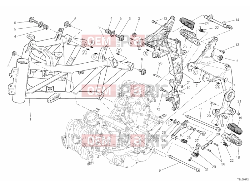 DUCATI 2010 Multistrada 1200 S ABS FRAME » FRAME