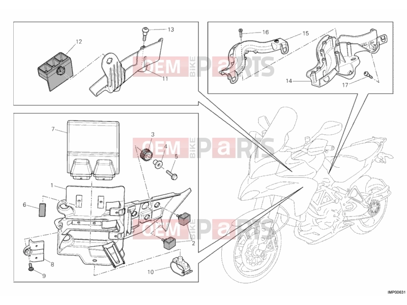 DUCATI 2010 Multistrada 1200 S Touring ENGINE CONTROL UNIT » HANDLE BAR