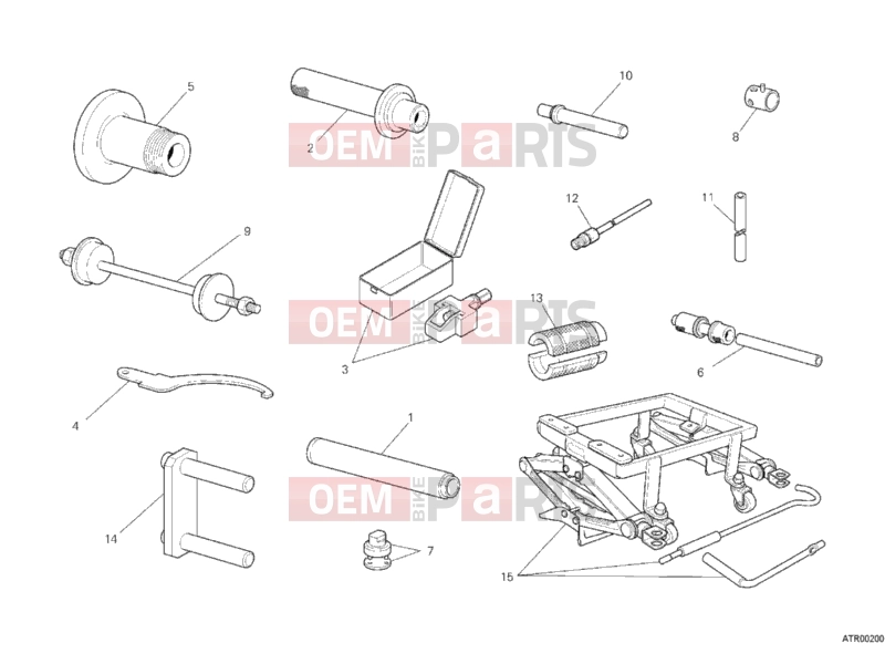DUCATI 2010 Hypermotard 796 WORKSHOP SERVICE TOOLS, FRAME » FRAME
