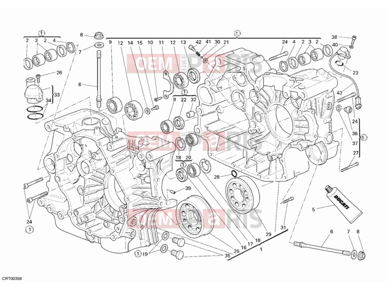 DUCATI 2009 Monster 696 CRANKCASE » ENGINE CASE