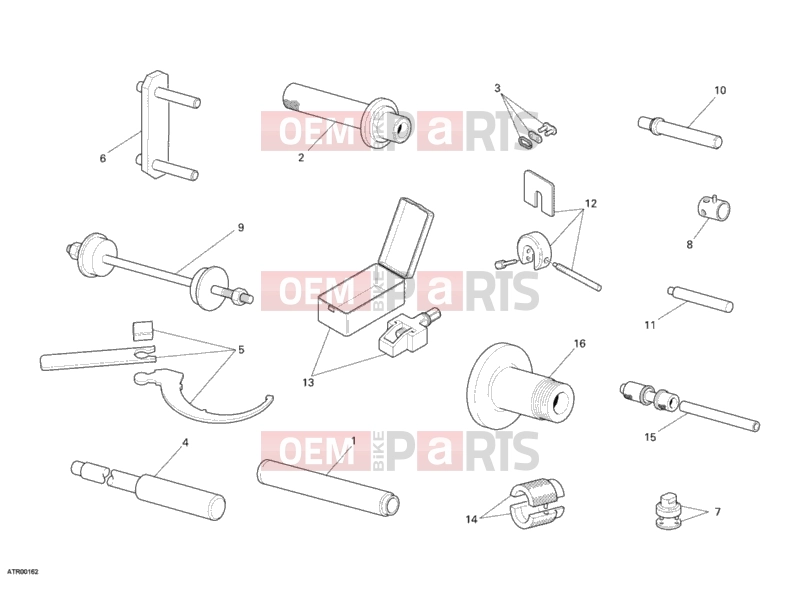 DUCATI 2008 Superbike 1098 WORKSHOP SERVICE TOOLS, FRAME » FRAME