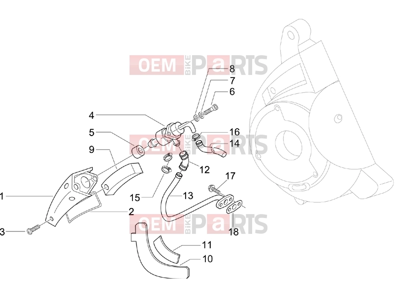 Engine » Secondary air box - Piaggio Beverly 125 2005