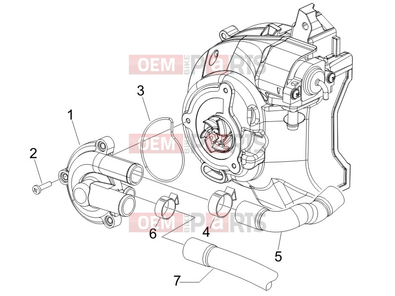 PIAGGIO Beverly 125 Engine » Cooler pump