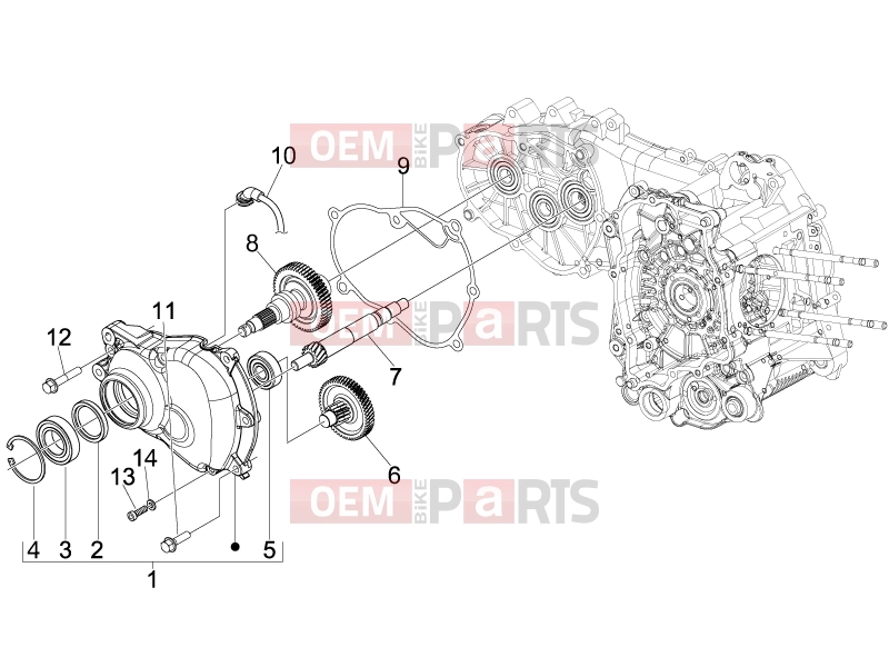 PIAGGIO Beverly 125 Tourer Engine » Reduction unit