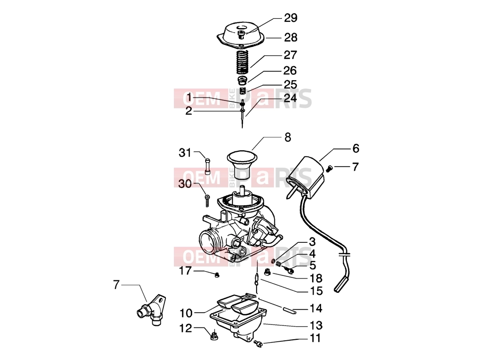 Engine » Carburettor - Piaggio Beverly 200
