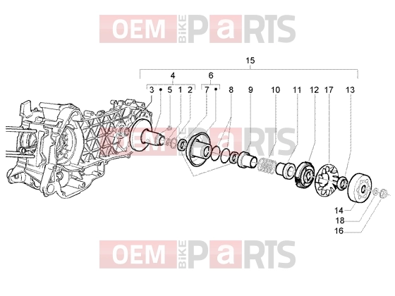 PIAGGIO Engine » Driven pulley
