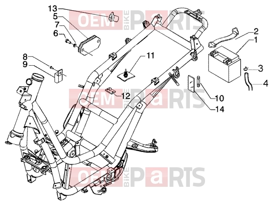 PIAGGIO Electrical system » Electrical device - battery