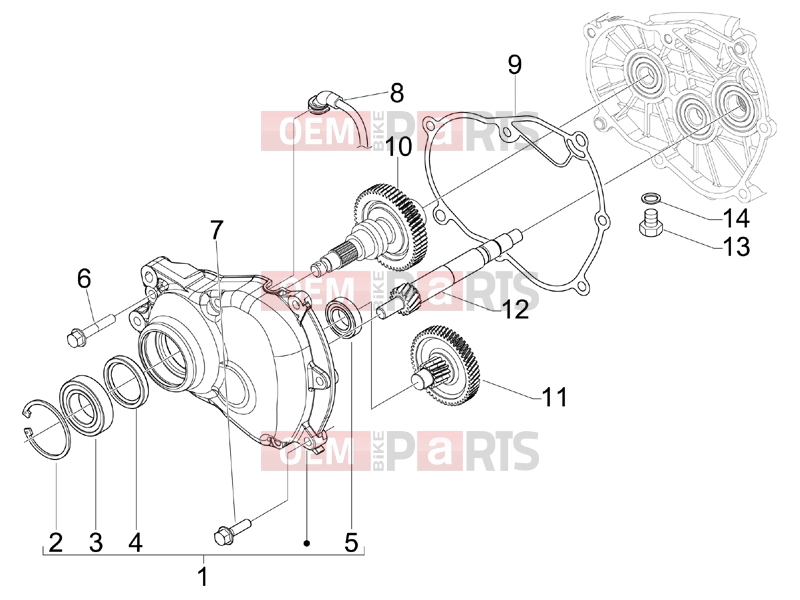 PIAGGIO Beverly 300 ie ABS Engine » Reduction unit