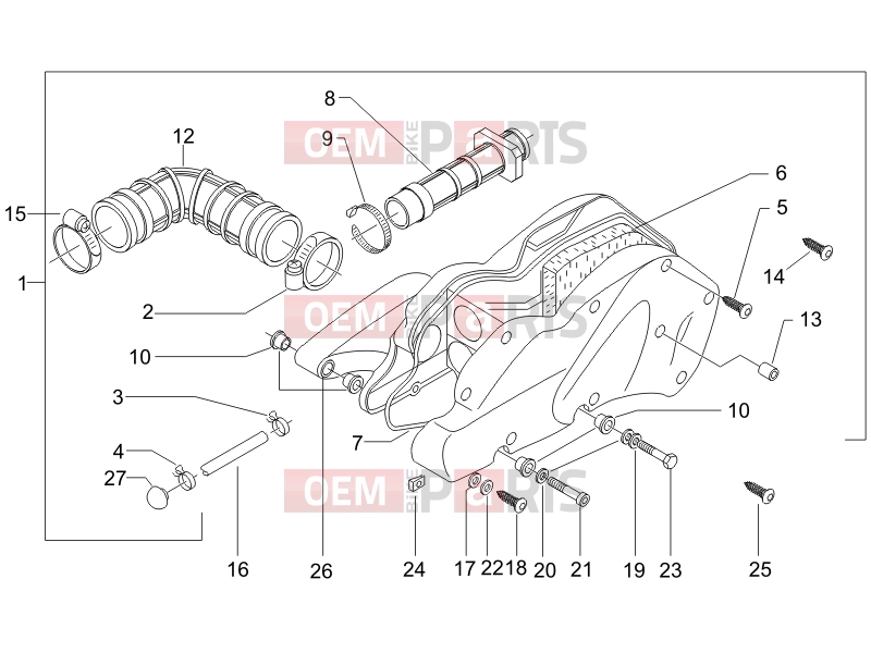 PIAGGIO Beverly 400 ie Engine » Air filter