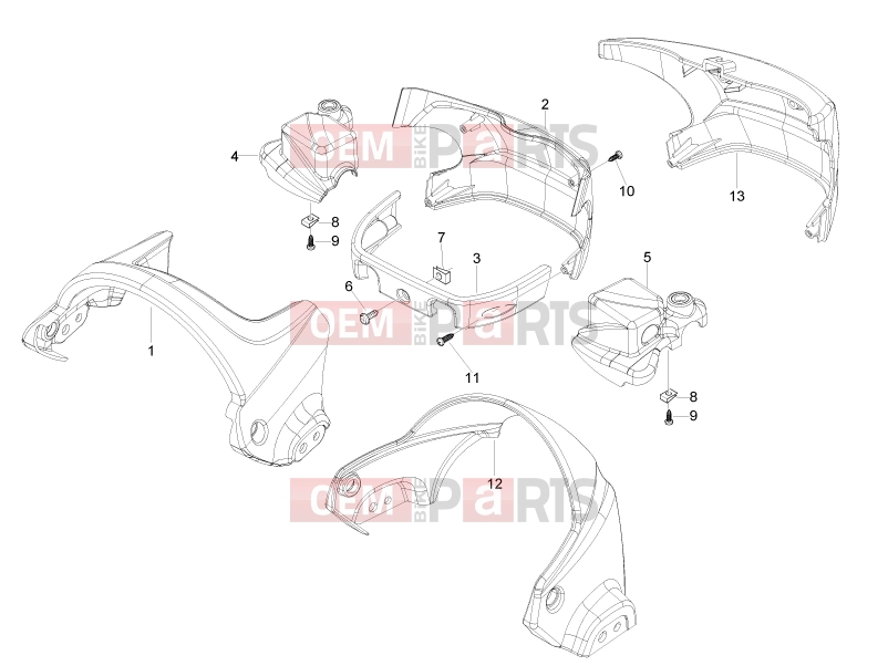 PIAGGIO Beverly 500 Cruiser Handlebars/Steering » Handlebars coverages