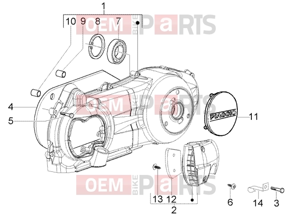 PIAGGIO Engine » Crankcase cooling