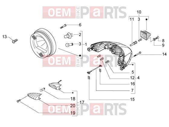 PIAGGIO Electrical system » Lights