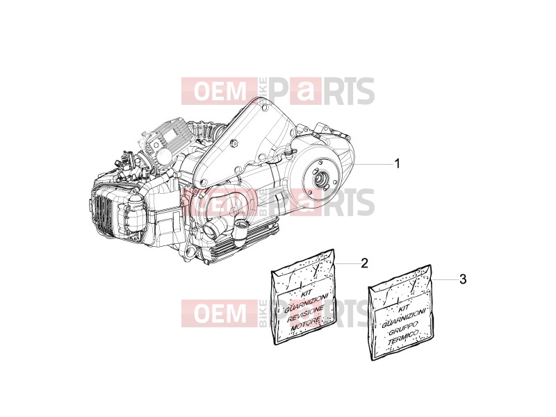 PIAGGIO Carnaby 125 Engine » Engine, assembly