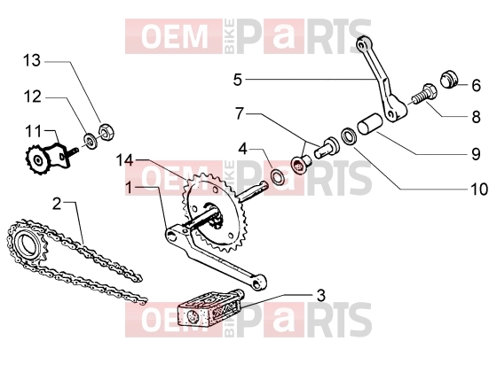 PIAGGIO Engine » Crank spindle