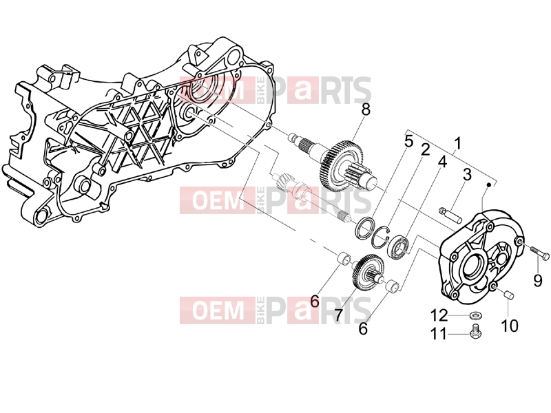 PIAGGIO Fly 100 Engine » Reduction unit