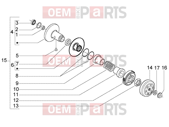 PIAGGIO Engine » Driven pulley