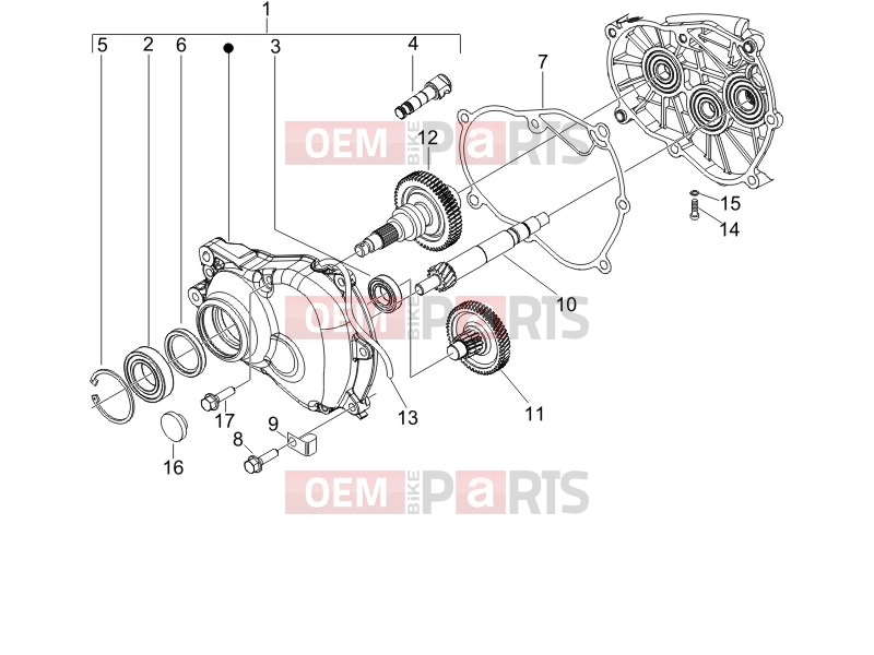 PIAGGIO Fly 150 Engine » Reduction unit