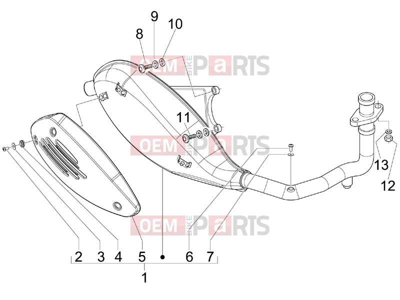 PIAGGIO Fly 150 Engine » Silencer