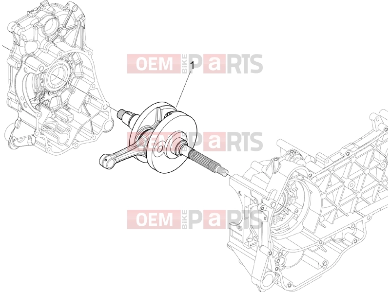 Engine » Crankshaft - Piaggio Fly 150 2012