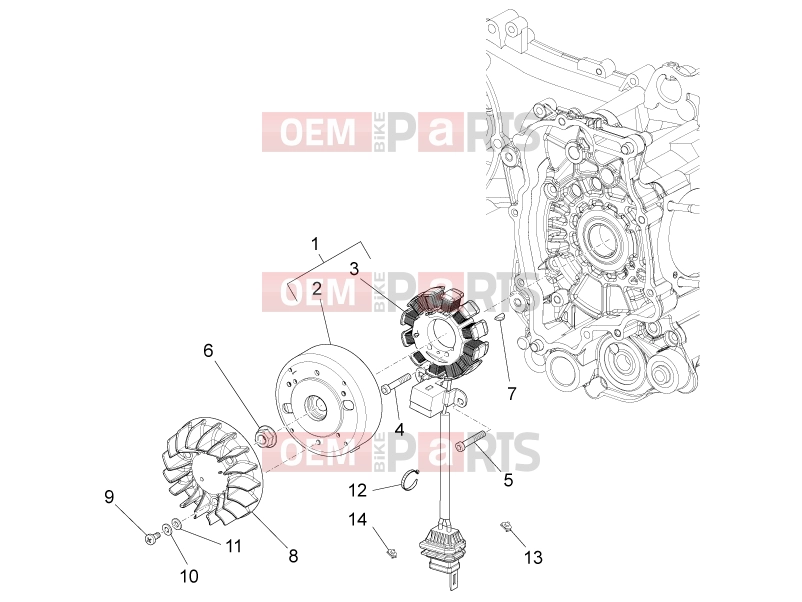 PIAGGIO Fly 150 Engine » Flywheel magneto