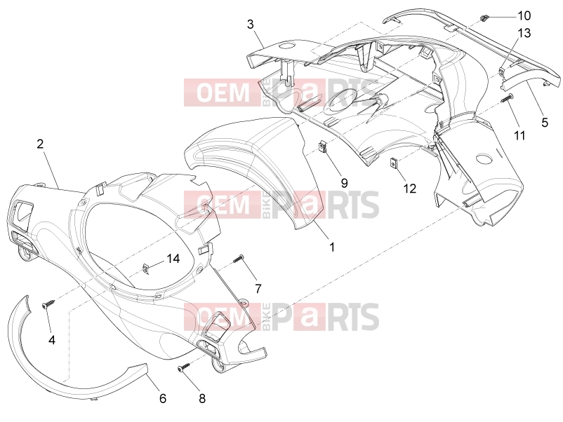 PIAGGIO Fly 150 Handlebars/Steering » Handlebars coverages